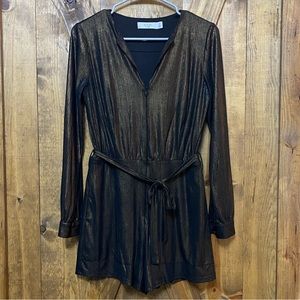 ali and jay copper long sleeve romper